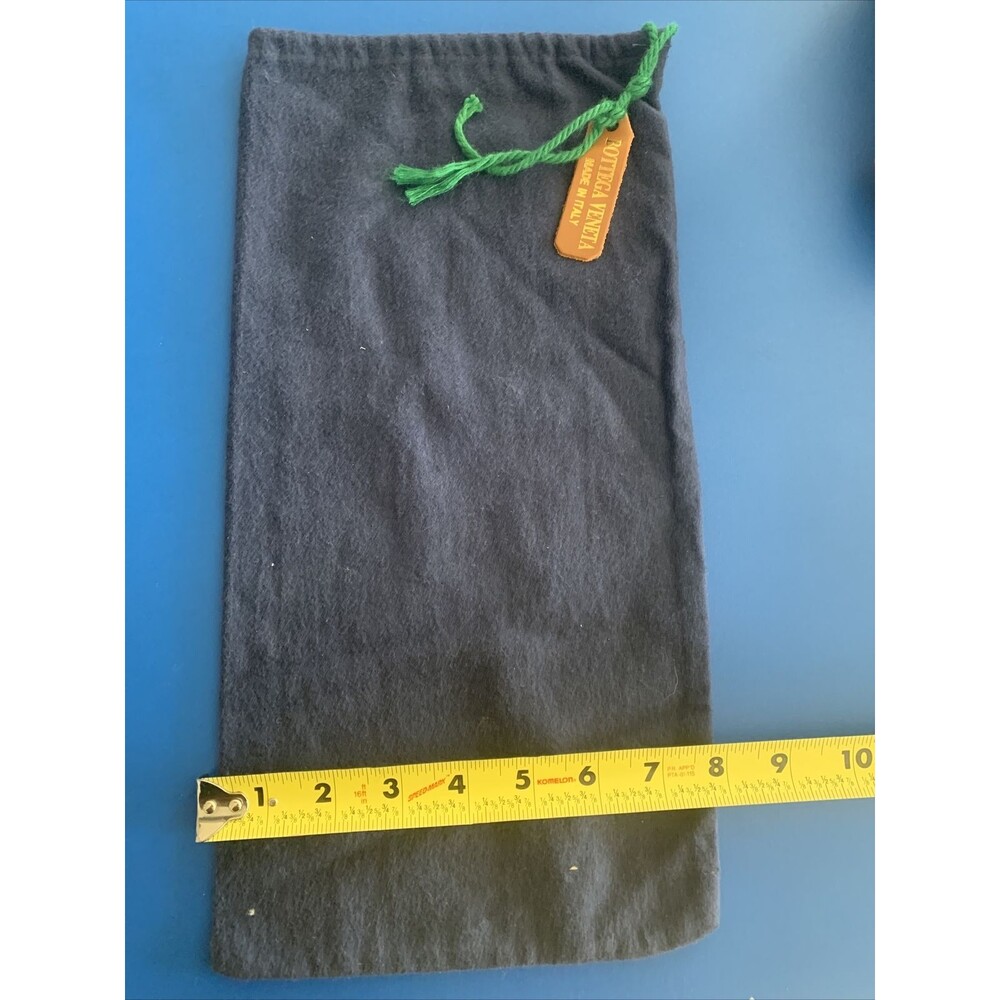Bottega Veneta Dust Bag for Purse Dark Navy Blue - Soft Flannel 15x8 Italy